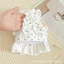 Đầm chấm bi cho thú cưng Quần áo cho chó mèo Dây xích mèo Đi bộ chống vỡ Dây Vest cho chó cưng Maltese Yorkshire Dây đeo ngực