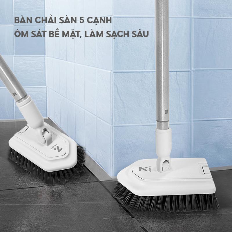 Bàn Chải Chà Sàn Cọ Rửa Bồn Nhà Tắm Cầm Tay 2 Đầu Tiện Lợi C4 Zolele | BigBuy360 - bigbuy360.vn
