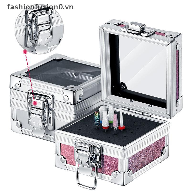 [FHF] 25 Khe Cắm Móng Tay Nghệ Thuật Đầu Mài Bit Giá Đỡ Hiển Thị Hộp Bảo Quản Mũi Khoan Móng Tay Giá Đỡ Hộp Đựng Đứng Hiển Thị Ra MỚI