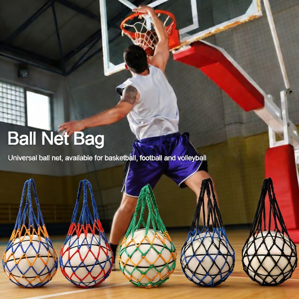 [Vận chuyển nhanh] Túi đựng bóng rổ MINIMALY, Túi nylon nhiều màu, Túi lưới dệt bóng