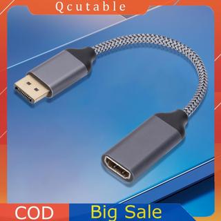 4K UHD DP Sang HDMI Tương Thích HD TV Video Bộ Chuyển Đổi Âm Thanh Nam Sang Nữ DP Sang HDTV Cáp Chuyển Đổi Cho Máy Tính Laptop HP / DELL