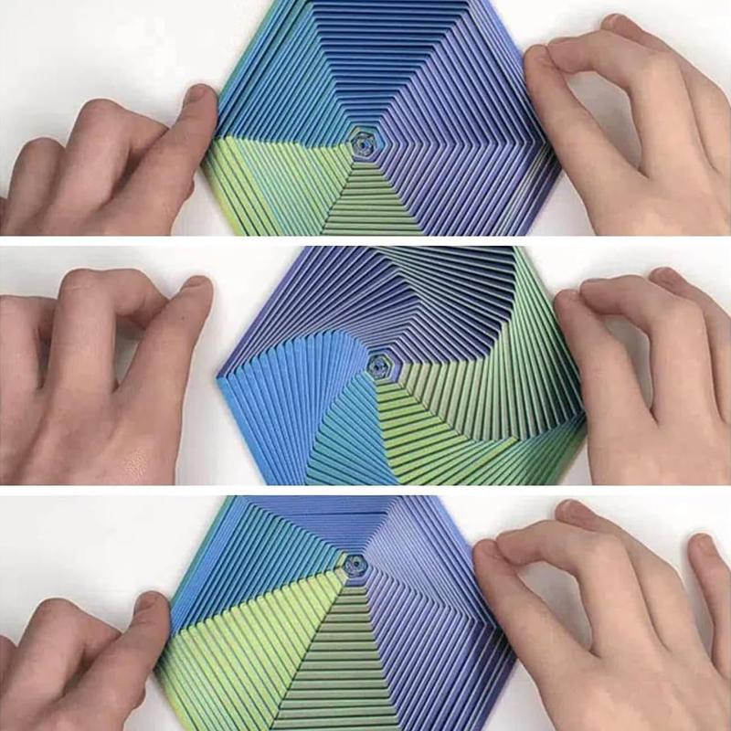 GOAY Fractal Lục Giác 3D In Hình Học Fidget Đồ Chơi Giảm Căng Thẳng Để Bàn, Quà Tặng Sinh Nhật, Trẻ Em VN