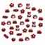 Set 12 charm màu đỏ - Charm gắn dép xinh đáng yêu- Tổng hợp 17 bộ màu Hot