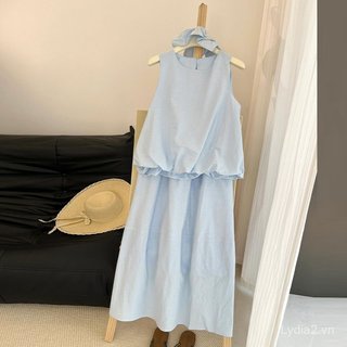 <![CDATA[Đánh giá 10% - Váy vest nữ không tay màu trắng, phong cách phương Tây]]>