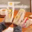 TRTR 100 Chiếc Sandwich Nhựa Paaging Trong Suốt Tam Giác Túi Cho Bánh Mì Mông Túi Sinh Nhật Trang Trí Tiệc Điều Trị VN