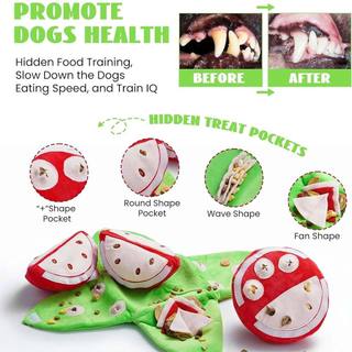 Dog Snuffle Toy Interactive plush squeaky toy for puppies, great for foraging training and stress relief