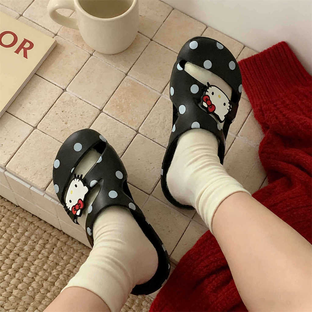 XIXITIAO Dép Dép Nữ Thoải Mái Dễ Thương Mèo Con Ngoài Trời Bơi Mùa Hè Đi Biển
