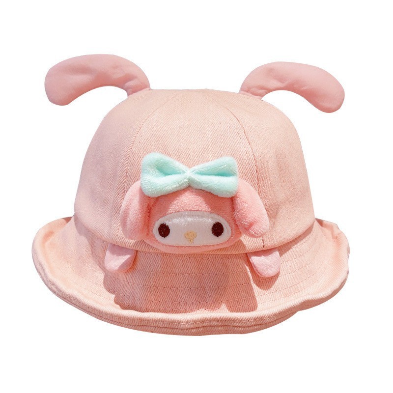 Mũ xô trẻ em Hoạt hình dễ thương Mũ chống nắng Kuromi