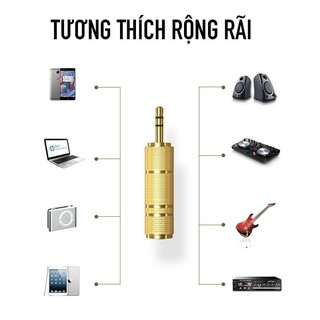 【COD】Jack chuyển đổi 3,5mm sang 6,5mm với chất liệu cao cấp, tiếp xúc tốt, mang lại chất âm trung thực và sống động.