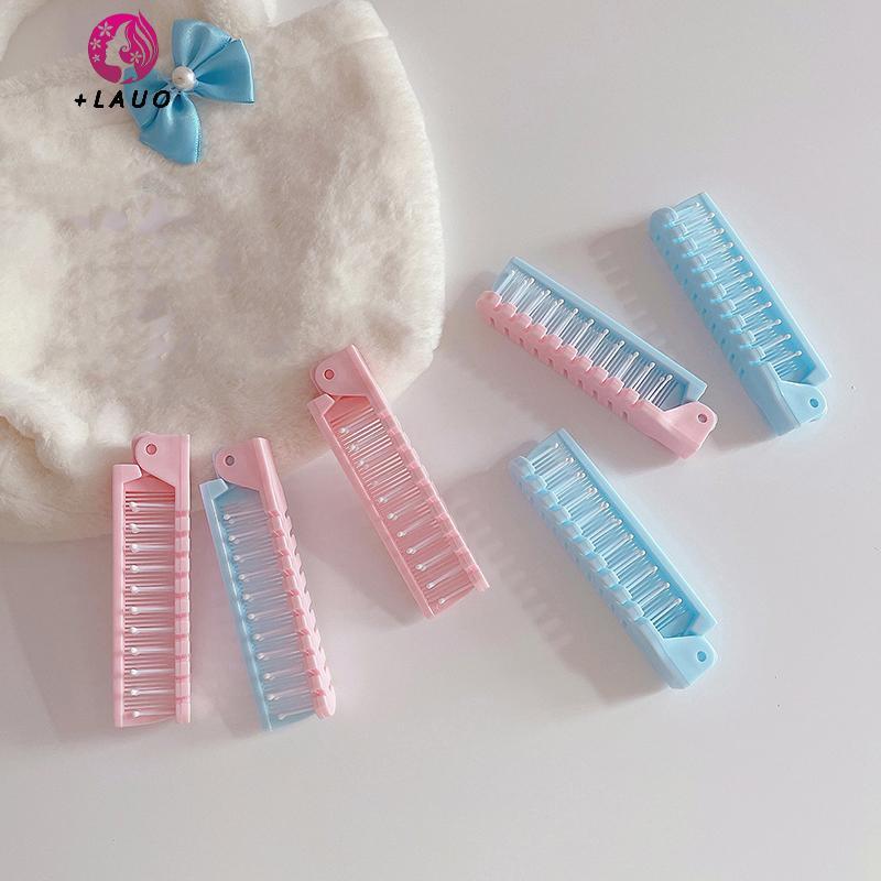 Springevenstar Sáng Tạo Portablepact Du Lịch Gấp Di Động Gấp Tóc Massageb Chống Tĩnh Điện Dụng Cụ Làm Tóc Springevenstar