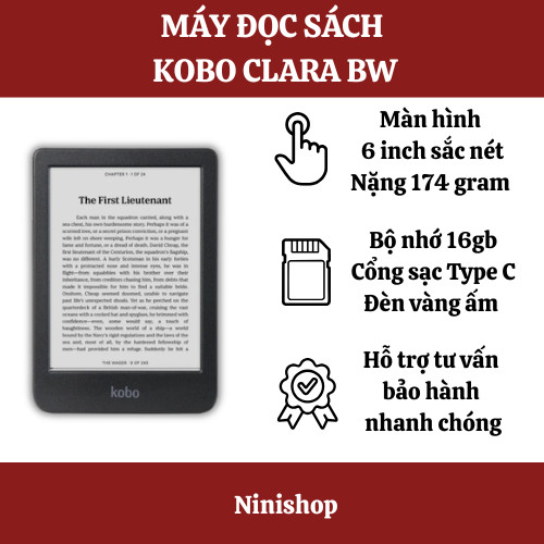 Máy Đọc Sách Kobo Clara BW
