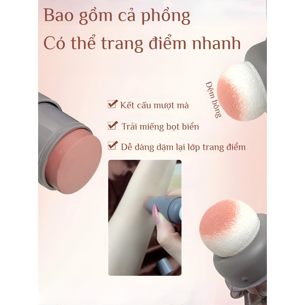 ❤️NÓNG BỎNG❤️Phấn má hồng dạng thỏi / Phấn má hồng mềm mịn / Phấn má hồng tông nude trẻ trung/phấn má hồng dạng kem/Phấn má hồng Macaron Highlighter Blush / Phấn má hồng lì tự nhiên/phấn má hồng kem