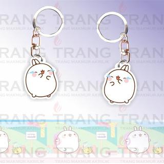 Gantungan Kunci Akrilik Molang & Piu Piu / Keychain Acrylic Molang & Piu Piu - Style 1
