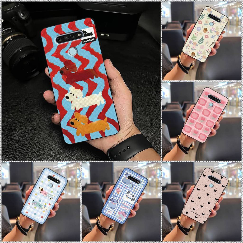 Ốp Điện Thoại TPU Cho LG Q51, Bảo Vệ Toàn Bộ, Chống Bụi Bẩn, Va Đập, Thiết Kế Graffiti, Họa Tiết Động Vật Dễ Thương