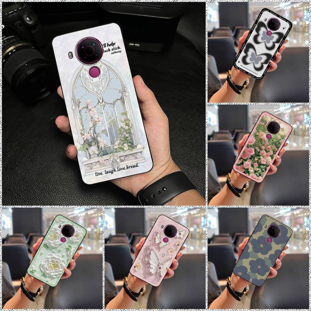 Túi điện thoại Nokia 5.4 hoạt hình dễ thương, bọc toàn bộ, TPU mặt sau, thiết kế thời trang, bảo vệ chống va đập