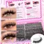 Lông mi giả AFTEROF, Phong cách Wispy Kiểu dáng tự nhiên Lông mi giả chồn, Thiết kế cụm lâu trôi Bond và Seal DIY Lash Extension Kit Eye Lash Extension