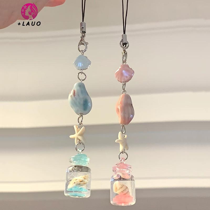 Springevenstar Trong Suốt Móc Khóa Chuông Gió Dễ Thương Mặt Dây Chuyền Móc Khóa Điện Thoại Di Động Dây Kawaii Túi Phụ Kiện Trang Trí Trang Trí Nhà Cửa Springevenstar