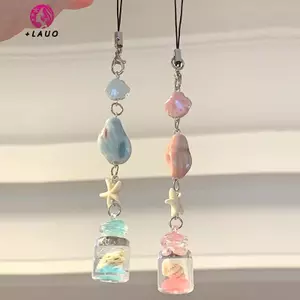 Springevenstar Trong Suốt Móc Khóa Chuông Gió Dễ Thương Mặt Dây Chuyền Móc Khóa Điện Thoại Di Động Dây Kawaii Túi Phụ Kiện Trang Trí Trang Trí Nhà Cửa Springevenstar