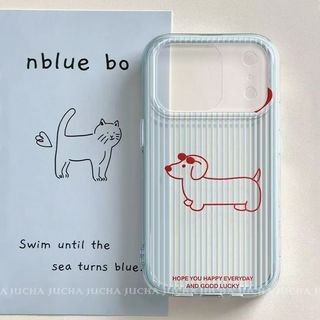 Dachshund sọc chó cho iPhone 171615 trường hợp 141311promax tối giản 16 cá tính 16plus mới 16pro