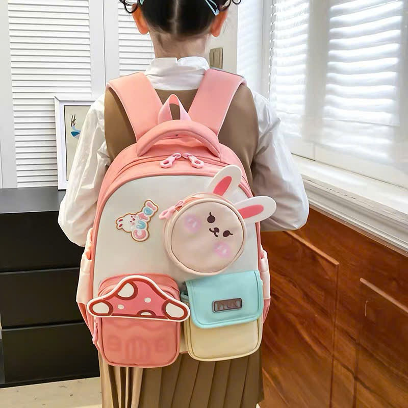 Ba lô Đi Học, Cặp Sách Cho Bé từ 3 đến 6 tuổi Ba lô chống gù chống thấm nước hình thú siêu đáng yêu