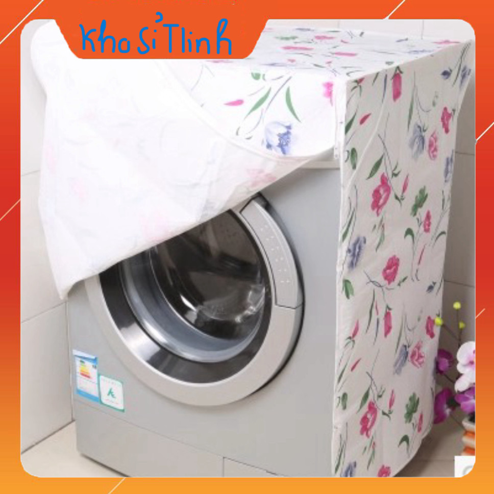 (Sẵn)Bọc máy giặt chống thấm dưới 9 - 12 kg LOẠI DÀY cho cửa đứng, cửa ngang  [FREESHIP]