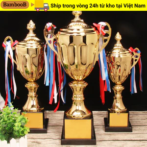 Cốc nhỏ BAMBOOB, Cúp vàng có nắp, Nhà vô địch trường bóng đá thi đấu, Đồ chơi cúp cho trẻ em