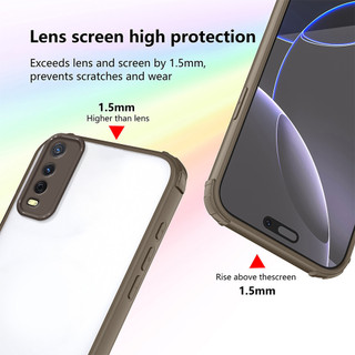 Áp dụng cho Vivo Y12S Y12A Y20I Y20S G V2026 V2042 V2043 V2048 V2032 Y20 Vỏ điện thoại vỏ mềm bảo vệ trong suốt cao cấp