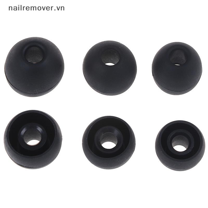 [NR] 6 Cặp tai nghe nhét tai cao su silicon S/M/L phổ thông mới