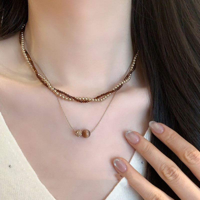 Phụ kiện dành cho nữ: Vòng cổ hai lớp ngọc trai cổ điển, tinh tế