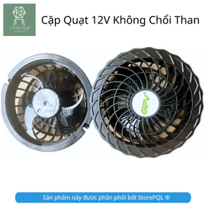 Quạt điều hòa 12V chống nước tốt chín cánh không chổi than lắp cho áo lao động ngoài trời