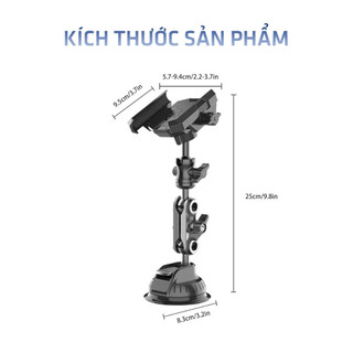 Giá đỡ điện thoại ô tô B2, Đầu kẹp mới chắc chắn, Gắn kính ô tô, Xoay 360, Hỗ trợ quay video,Chụp ảnh trên ô tô AIMVUKES