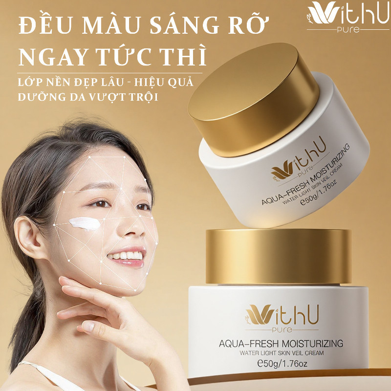 WithUpure Kem Dưỡng Nâng Tông 2in1 -  Khuyết Điểm , Làm Mờ Thâm,Da Mịn Màng , 50g
