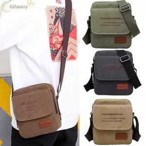 Túi đeo vai EDIWANY, Túi đeo chéo nhỏ bằng vải Canvas, Túi xách chữ cái dung tích lớn Maill hợp thời trang dành cho nam bé trai