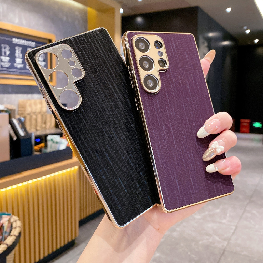 Ốp Điện Thoại Mạ Điện Kết Cấu TPU + PC Cho Samsung Galaxy S26 S25 S24 S23 Plus Ultra FE Edge A57 A56 A55 A54 A53 A37 A36 A35 A34 A26 A25 A24 A17 A16 A15 A14 A07 A06 5G 4G