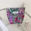 Túi ly hợp hoa FAVORITEGOODS, Túi trang điểm họa tiết rừng bằng vải Polyester, Dây kéo thời trang Đóng cửa dung tích lớn Túi đựng mỹ phẩm cầm tay Sử dụng du lịch