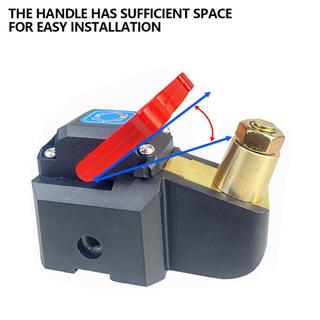LOOKSHOW Xe hạng nặng 12V 24V Công tắc cắt pin Đồng nguyên chất Công suất cao Master Ngắt kết nối cho ô tô Xe tải an toàn cách ly Công tắc thiết bị đầu cuối L5T9
