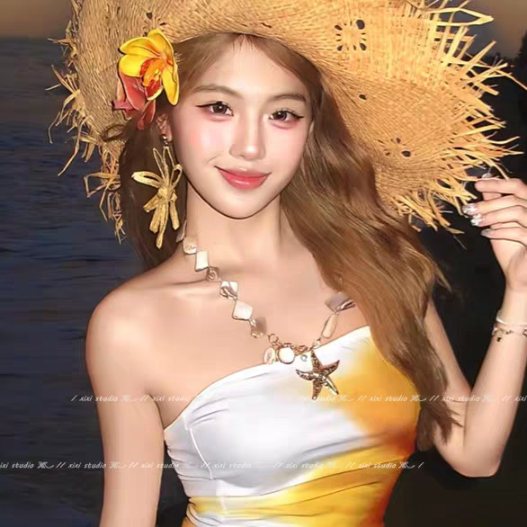 Phong Cách Bohemian Sao Biển Mặt Dây Chuyền Vỏ Vòng Cổ Cá Tính Thời Trang Xương Đòn Dây Xích Bên bờ Biển Kỳ Nghỉ Không Khí Phụ Kiện Dành Cho Nữ
