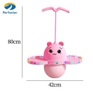 Perfeclan Pogo Ball có tay cầm Đồ chơi tập thể dục Phối hợp cân bằng Bóng nhảy đáng yêu có đèn cho các trò chơi Bài tập ngoài trời tại nhà Bé trai