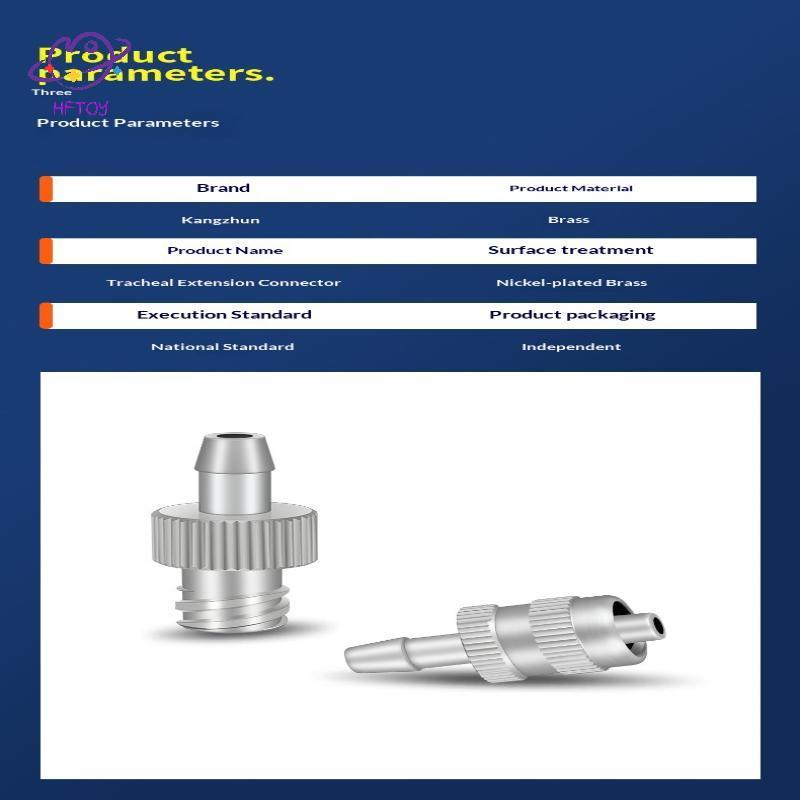 HFTOY Pha Chế Keo Subpaaging Thùng Luer Lo Adapter Lắp Đầu Nối Khícheal Các Bộ Phận Chất Liệu Kim Loại ~