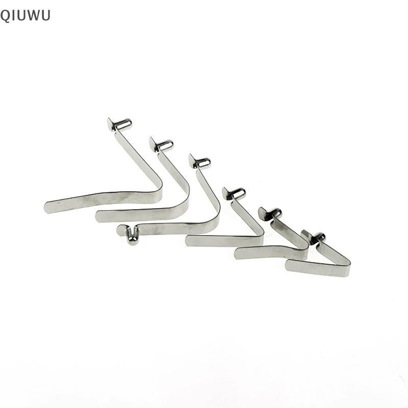 QIUWU 10 Cái Bule lò xo hình chữ V 6mm Tấm thép Bule lò xo dọc Tấm lò xo định vị hình chữ V.