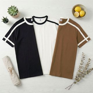 Áo thun sọc cao cấp đường phố cổ điển nam nữ