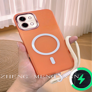 Thích hợp cho OPPO A6X 5G A6X 4G A6 PRO 4G A6 PRO 5G F13 5G Vỏ mềm mờ từ tính nhiều màu sắc có dây đeo tay 0036