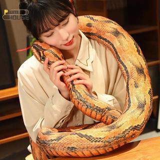 PlumHOUSE Nhân Tạo Python Sang Trọng Đồ Chơi Rắn Dài Vàng Cam Xanh Python Sang Trọng Đồ Chơi Trang Trí Nhà Ngày Lễ Trang Trí VN