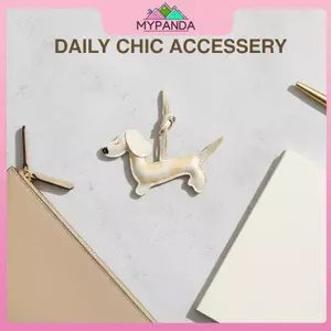 MYPANDA Dachshund Móc khóa chó Mặt dây chuyền dễ thương Puppy Da PU Móc chìa khóa Phụ kiện Túi động vật Chìa khóa quyến rũ Trang trí.