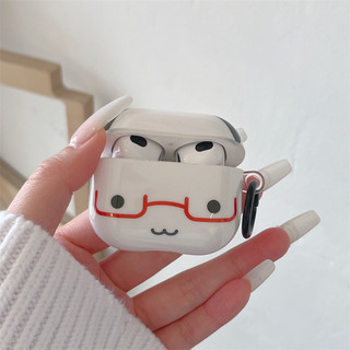 Biểu cảm động vật cho AirPods 1 / 2 3 Pro Pro2 pro3 Airpod4 Bộ tai nghe Vỏ bảo vệ Bluetooth không dây AirPods Pro i3 i4 pro3 Vỏ bảo vệ tai nghe