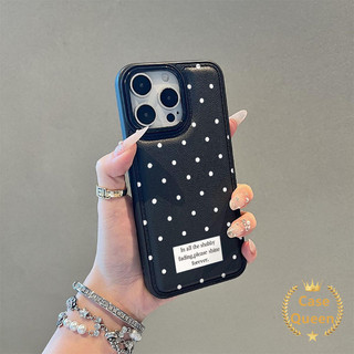 Ốp Lưng Chấm Bi Đơn Giản Thời Trang Tương Thích Cho IPhone Air XR 15 12 16 11 17 13 14 Pro Max XS MAX 15 16 14 Plus X Da Họa Tiết Đệm Không Khí Vỏ Chống Sốc