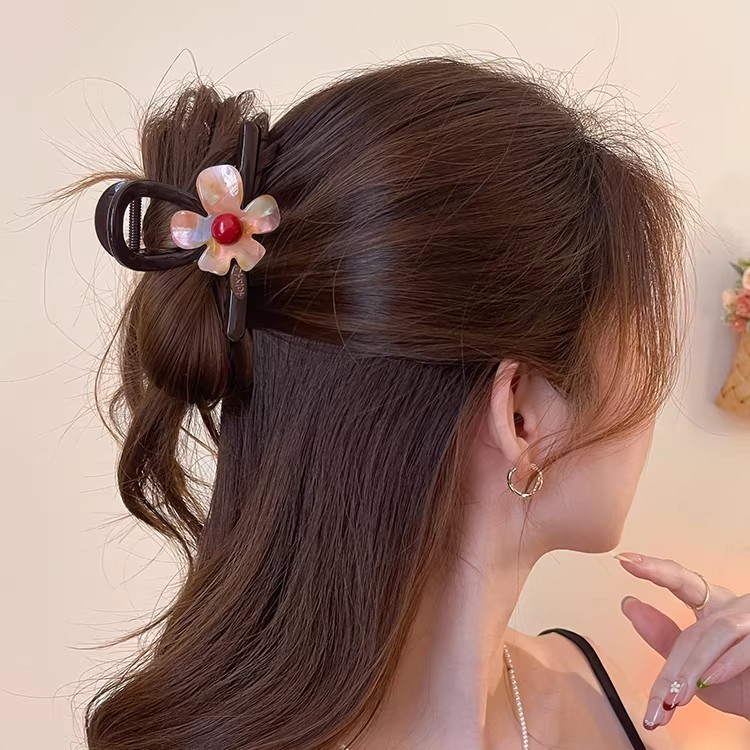 Kẹp tóc hoa Acetate hợp thời trang Kẹp tóc nữ