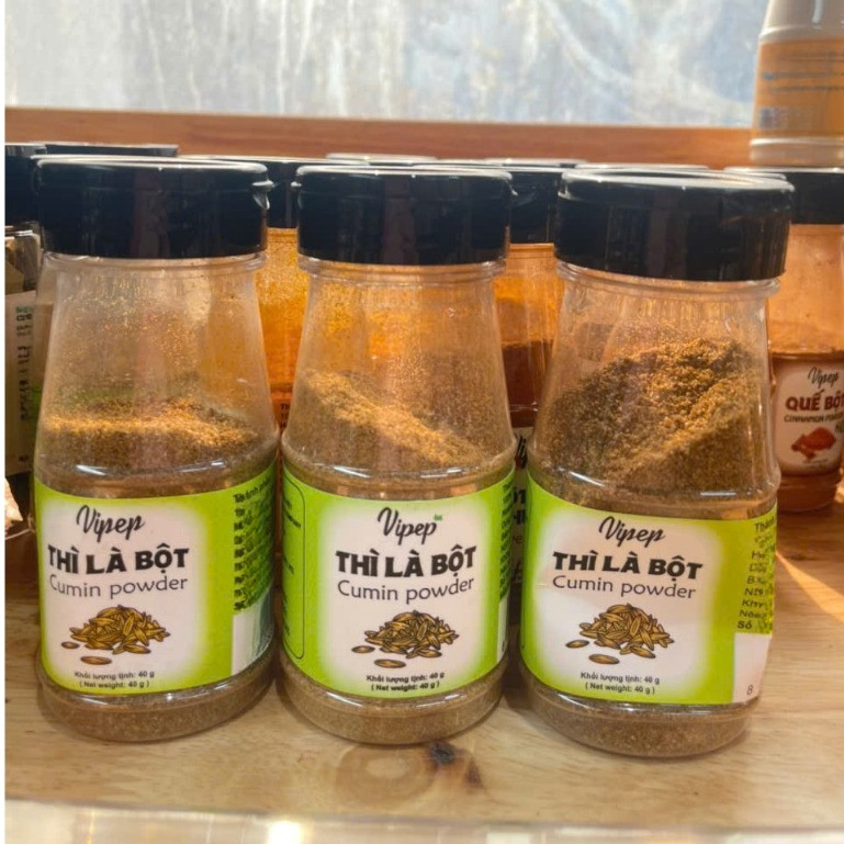 Bột Thì Là Vipep (Cumin powder) 40g Thì Là Bột Nguyên Chất Gia Vị Thơm Nồng, Tăng Vị Món Ăn