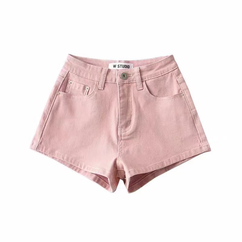 Quần Short Denim Co Giãn Cao Cấp Skinny Hip Lift - Phong Cách Hàn Quốc
