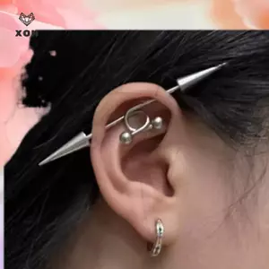 Punk Spike Bông Tai thép không gỉ, cá tính cho nam và nữ - Quà tặng độc đáo